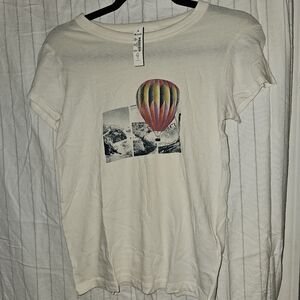Women's Cream Graphic T-Shirt